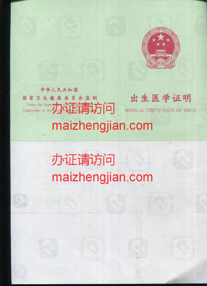 出生医学证明(3)样本